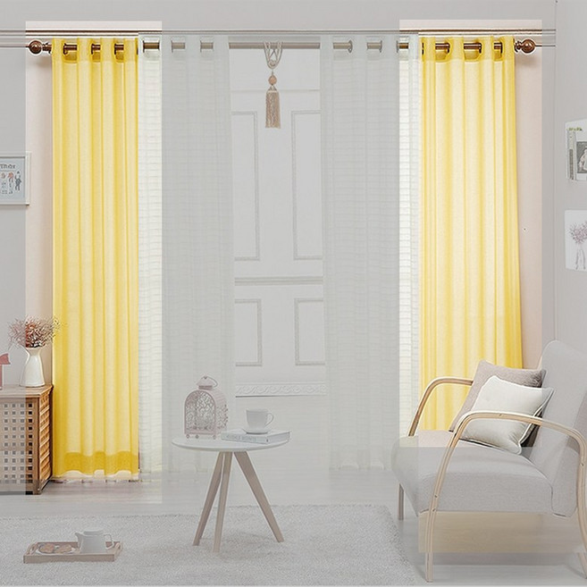 로즈퀸 한정수량 4종 거실형 사계절커튼 아일렛 2p세트