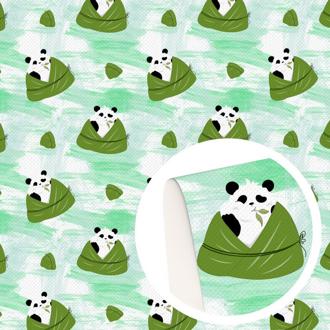 동물 팬더 기린 나태 인쇄 인조 가죽 시트 합성 원단 롤 DIY 귀걸이 머리 활 공예 프로젝트, 30x140cm, 1223411, 1개