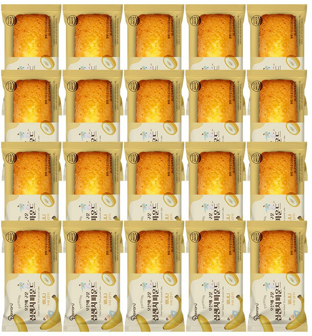 [델포유] 오븐에 구운 십센치 파운드 바나나, 20개, 50g