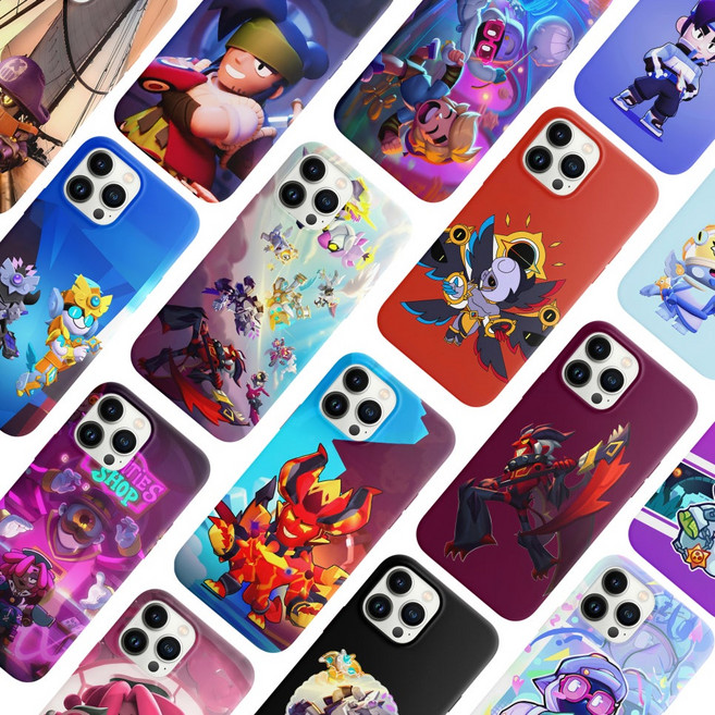 갤럭시 버디 점프 M23 M33 M44 점프3 M44 브롤스타즈 하드 케이스 셰이드 주주 천사와 악마 모티스