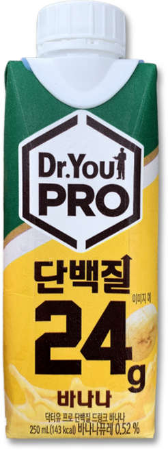 오리온 닥터유 단백질 프로 250ml 바나나 6개 + 초코 6개