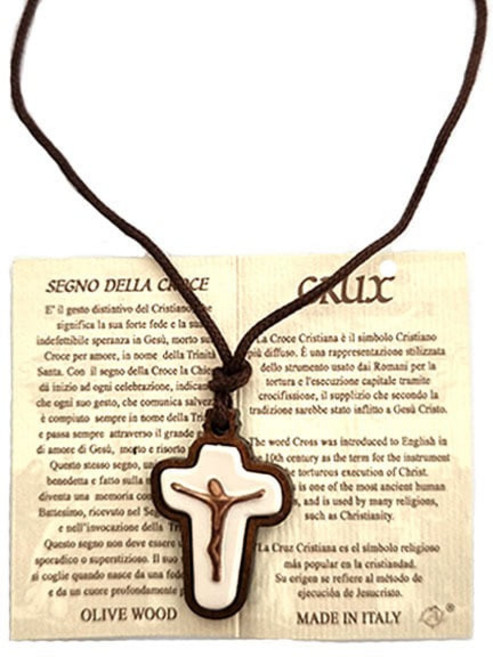 이태리 십자가목걸이 단체선물 가톨릭성물 P0000HVR, 1개
