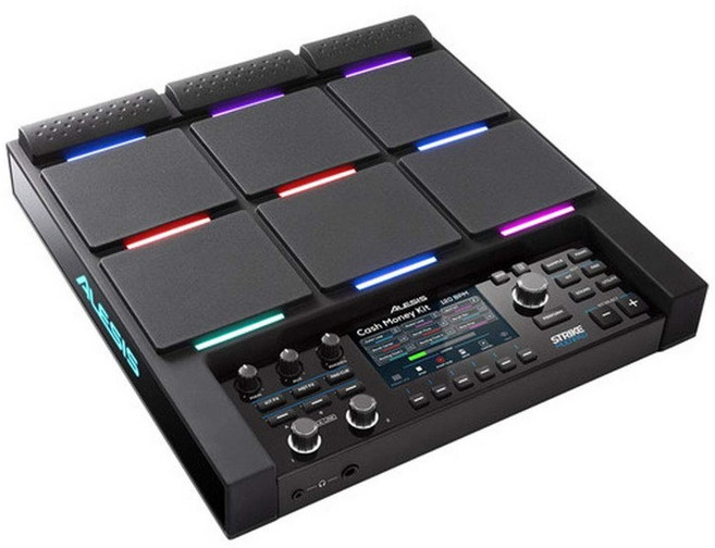 Alesis 4.3 9 MIDIUSB Strike MultiPad 전자 타악기 샘플러 루퍼 인치 디스플레이 탑재, 1개