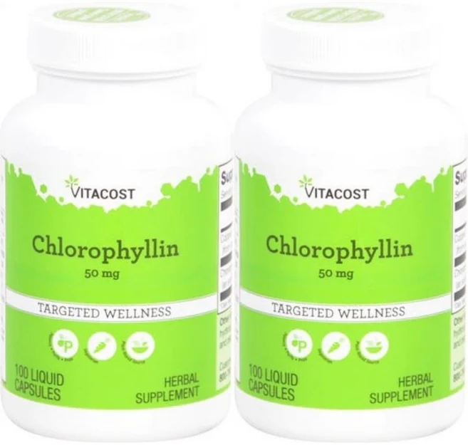 비타코스트 클로로필린 50mg, 2팩, 100정 - 쿠팡