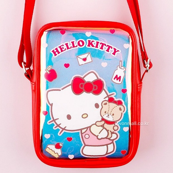 산리오 홀로그램 크로스백 핸드폰가방
