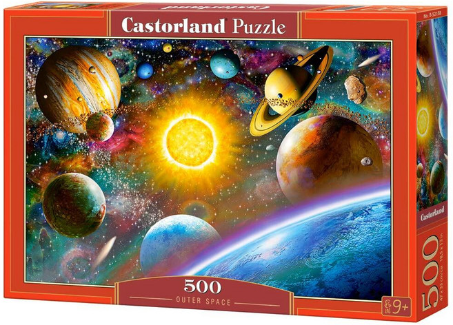 Castorland 500피스 직소 퍼즐 우주 공간 혜성 소행성 및 은하가 있는 태양계 퍼즐 우주 성인 퍼즐 B-52158, Castorland 500피스 직소 퍼즐, 우주 공간,