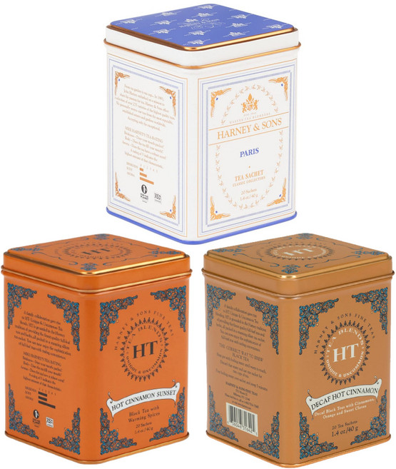 하니앤손스 핫 시나몬 선셋 디카페인 시나몬 파리 티백 3종 3개, 40g, 20개입