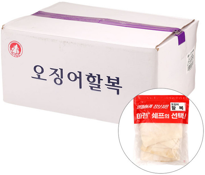 IQF할복오징어(몸) 2KG BOX(4), 4개