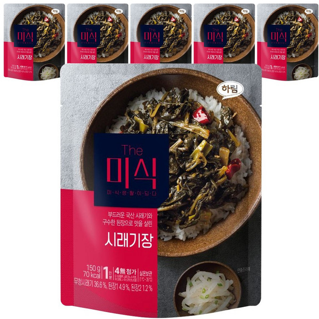 더미식 시래기장 덮밥소스, 150g, 6개