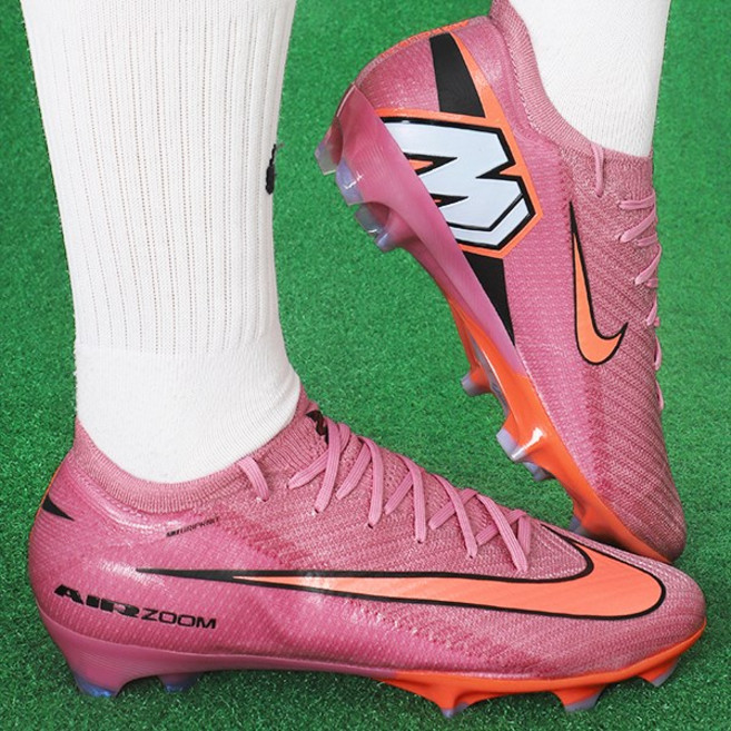 나이키 축구화 머큐리얼 ZOOM Mecurial Vapor 16 엘리트 FG 천연잔디용 핑크-오렌지 로고