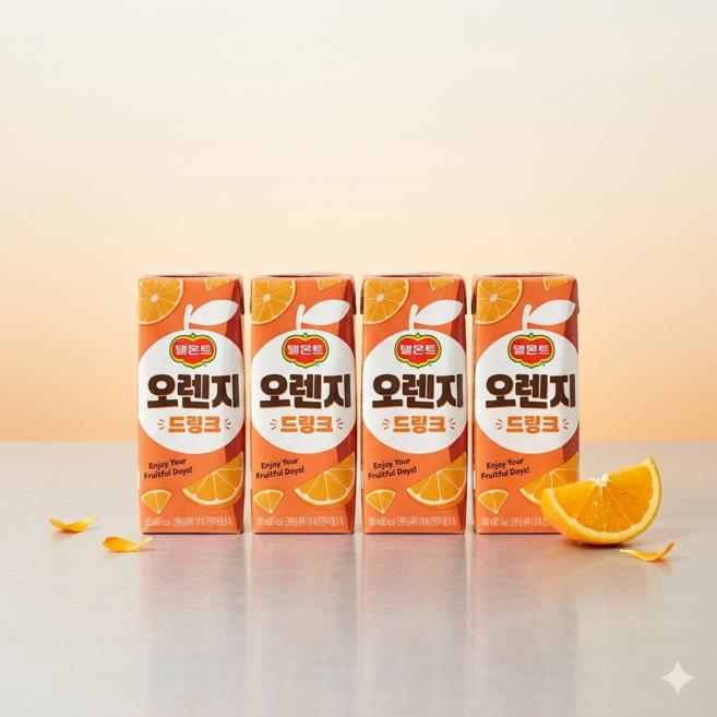 델몬트 드링크팩 오렌지, 190ml, 48개