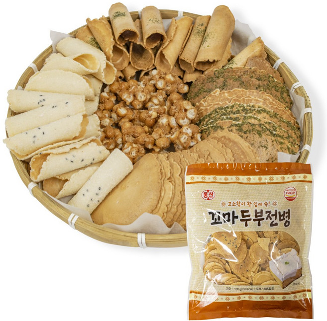 옛날과자추억세트. 전병과자+꼬마두부전병, 1세트, 1.26kg