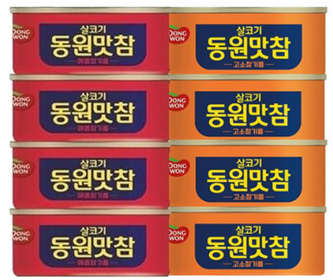 동원 참치 동원맛참 고소참기름 90g 4캔 + 매콤참기름 90g 4캔, 8개