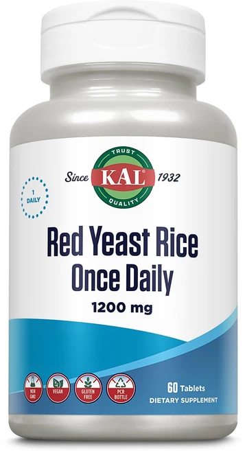 KAL 원스 데일리 홍국 60정 KAL Once Daily Red Yeast Rice 60 Tabs, 60개 (1팩), 1개 - 쿠팡