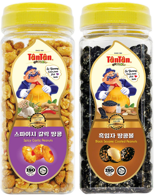 스파이시 갈릭 땅콩 260g + 탄탄 흑임자 땅콩볼 240g