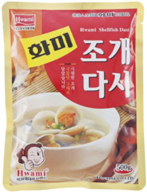 화미 조개다시, 500g, 9개