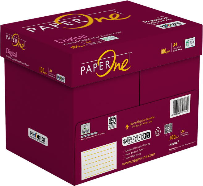 페이퍼원 디지탈 복사용지 100g 2000매, A4 2000개입, 1박스