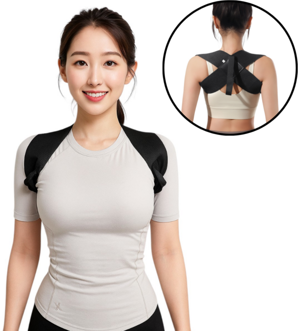 초이세 바른자세 헬스 어깨 교정 밴드, 1개