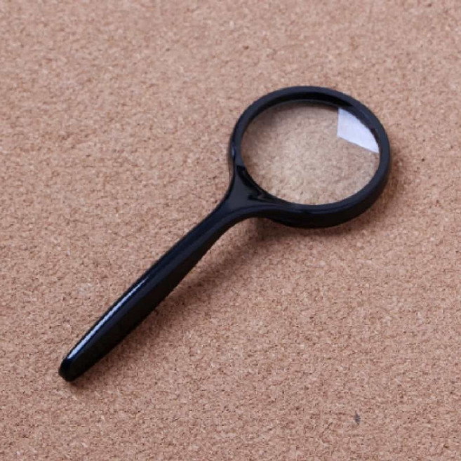 휴대용돋보기 휴대용확대경 글라스 3배율 미니돋보기 확대, 본상품