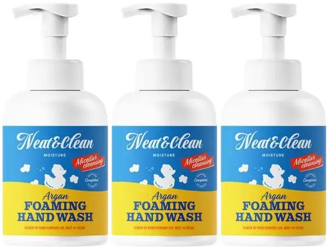 니트앤클린 아르간 모이스처 포밍 핸드워시 500ml 3개