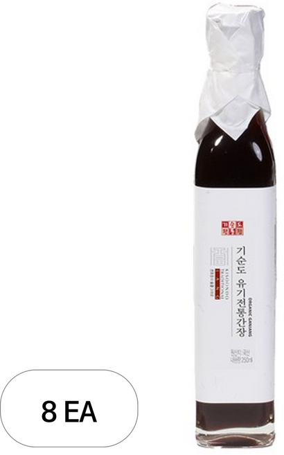 기순도전통장 유기전통간장, 8개, 250ml