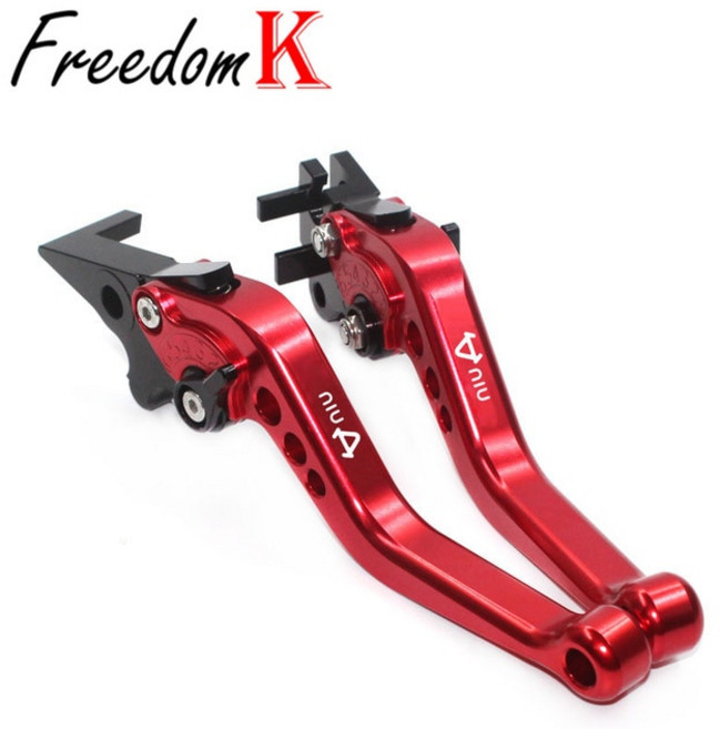 NIU N1 M1 U1 M + NGT 오토바이 액세서리 CNC 짧은 브레이크 클러치 레버, 03 Red, 1개