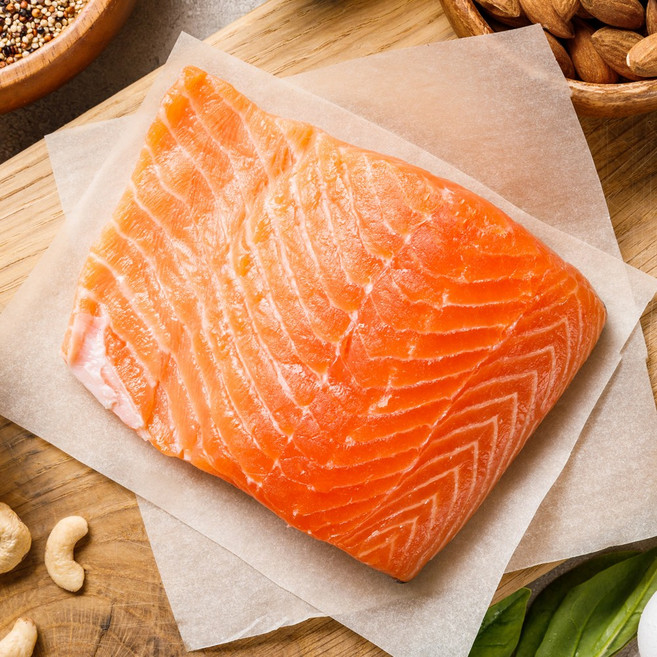 노르웨이 생연어 슈페리어등급 연어, 1개, 500g