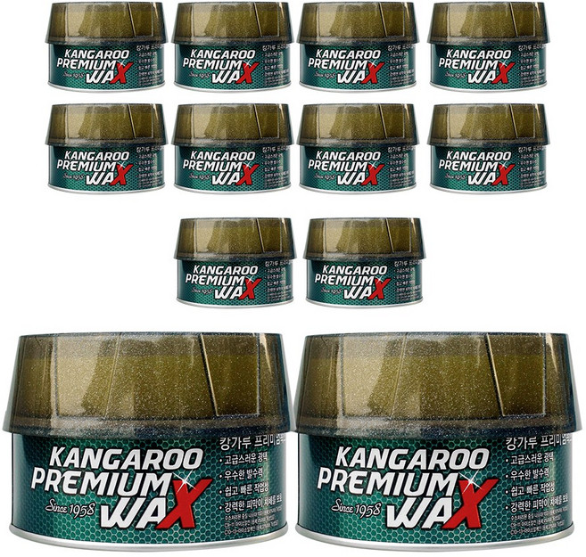 오래가는 자동차광택제 캉가루 프리미엄왁스 200g 12개입, 12개