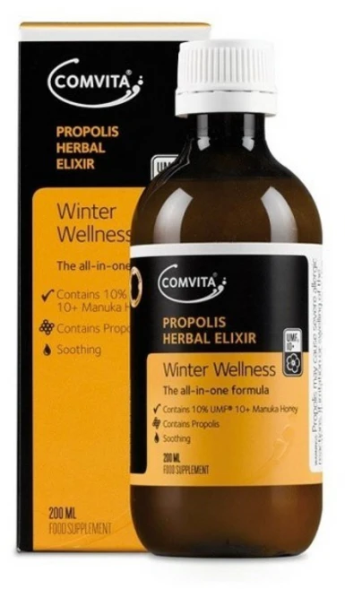 뉴질랜드 콤비타 프로폴리스 허브 엘릭서 시럽 200ml 환절기, 1개 - 쿠팡