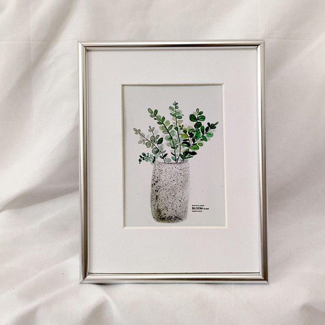 鋁合金相框 擺臺掛牆畫框, 1個, 弧形款亮銀,A4掛擺兩用內徑21x29.7, 弧形款亮銀