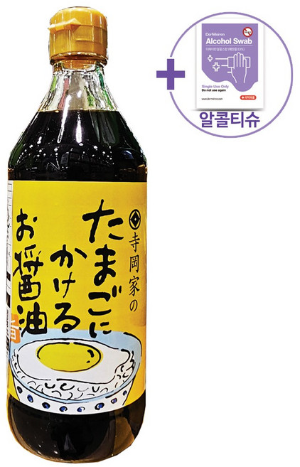 테라오카 계란간장소스 500ML + 더메이런알콜티슈, 1개