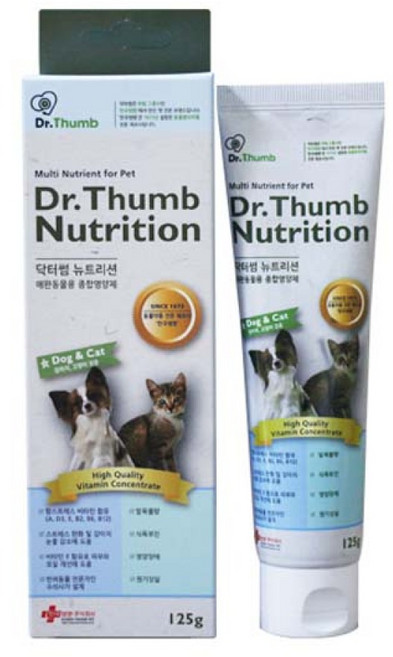 닥터썸 뉴트리션 고양이 멀티 비타민 면역력 항산화 종합 영양제, 종합영양제, 125g, 1개