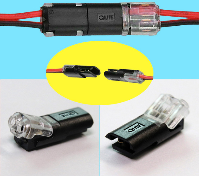 무탈피 전선 커넥터 I형 케이블 2가닥 라인 연결 22 - 20 AWG 0.5 - 0.3 SQ, 10개