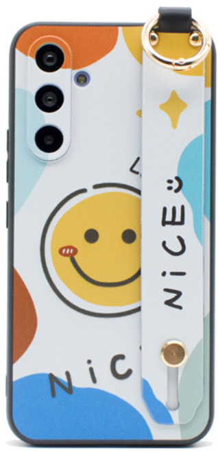 폰플리 스마일 핑거스트랩 휴대폰 케이스