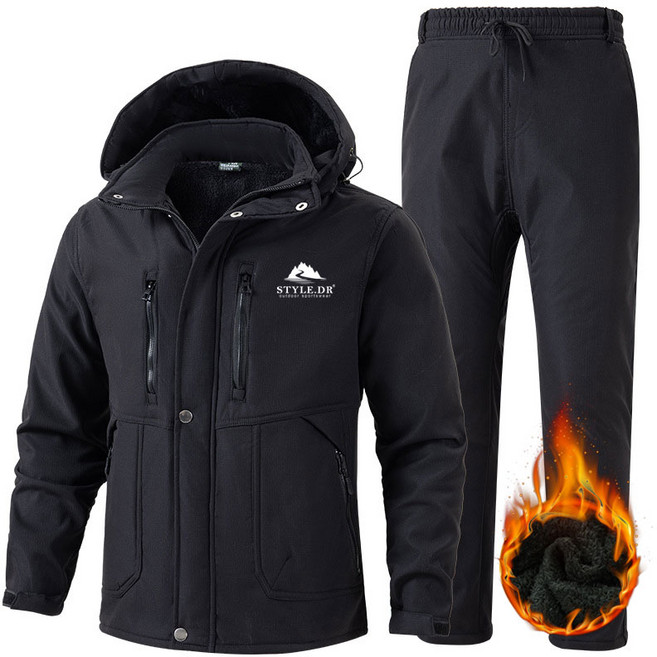 스타일닥터 겨울 남자 방한복 우주복 정비복 방수 기모 따듯한 작업복 아웃도어 레져영 상하복세