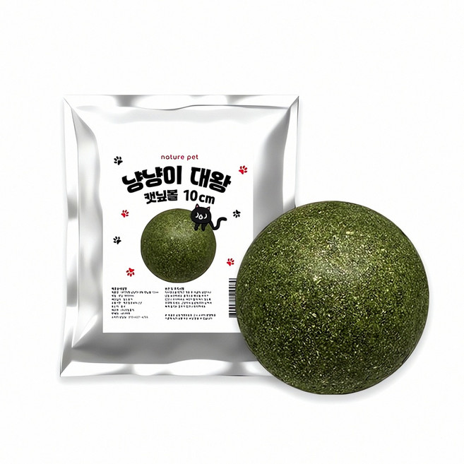 고양이 캣닢볼 10cm 장난감 용품 캣닙 스크래쳐 스틱 애완묘 패션 토이 동물 볼, 본상품