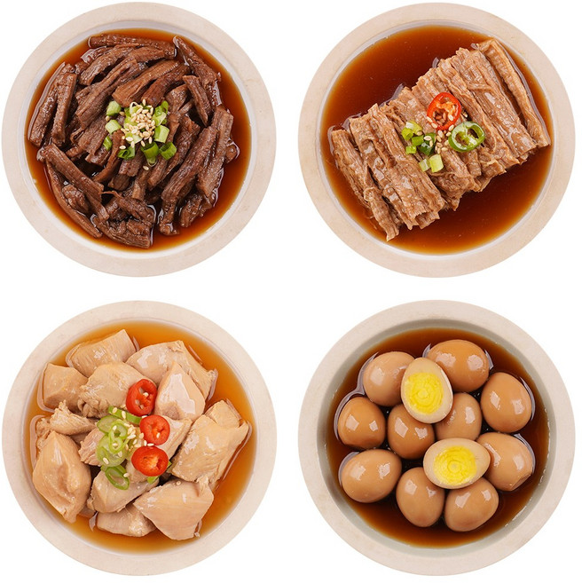 모두의집밥 대표 수제 장조림 4+4 맛보기 소고기장조림 메추리알장조림 닭가슴살장조림 돼지고기장조림 총8팩, 1세트, 1.76kg