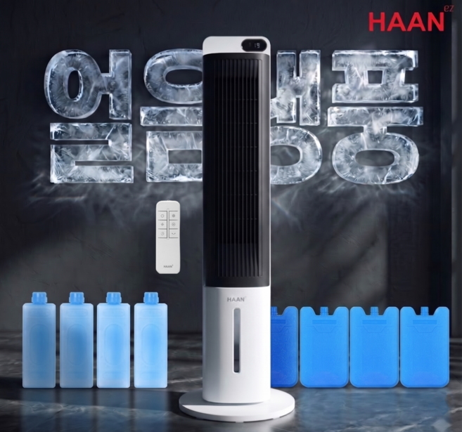 [26년형 AI냉풍건조]한경희 가정용 냉풍기 1위 초저소음 업소용 에어쿨러 대용량 실외기 없는 이동식 에어컨, 화이트블랙