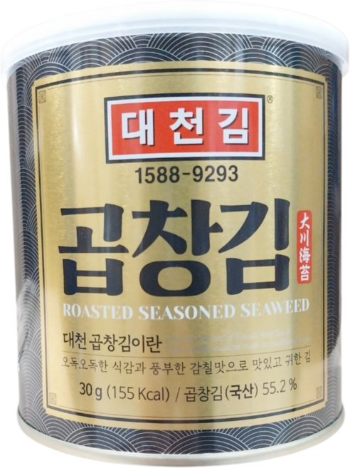 대천김 곱창김 캔, 30g, 1개