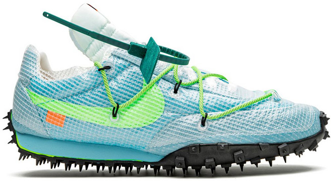 나이키X오프화이트 와플 레이서 SP 비비드 스카이 스니커즈