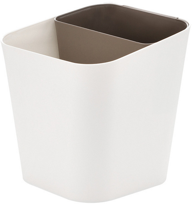 터치온리 가정용분리수거함 재활용분리수거함 2구 3구 쓰레기통 오픈형분리수거함 다용도 분리수거함 재활용쓰레기분리수거함 원터치 이동식 다용도 분리수거함 가정용분리수거함 재활용분리수거함, 21.5*22*23.7, 커피