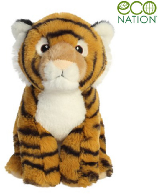 오로라 에코네이션 벵갈호랑이 인형 20cm 호랑이 애착 동물, 1개