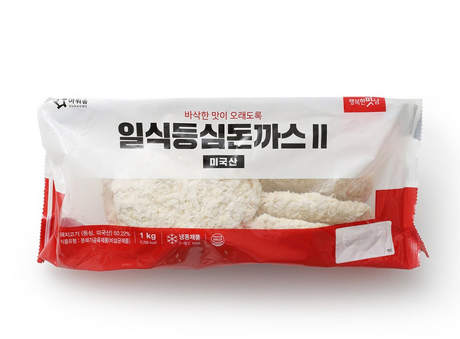 아워홈 행복한맛남 일식 등심 돈까스, 6개, 1kg