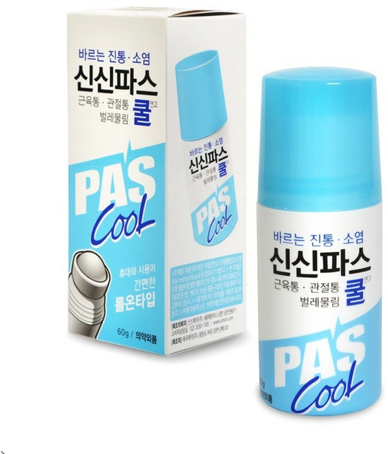 국산 바르는 신신파스쿨 60g (롤온타입) 휴대용 근육통 벌레물림 관절통 액체 파스, 1개, 1개입