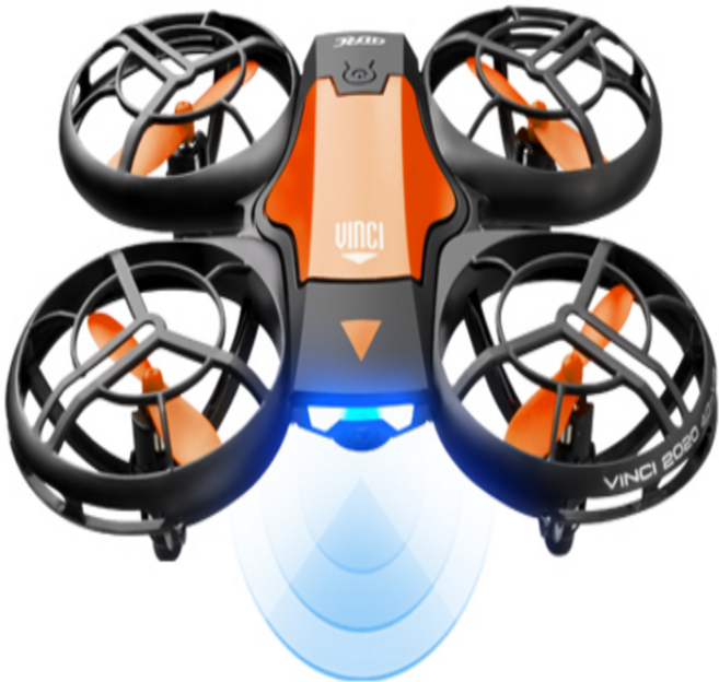 어린이 입문용 교육 드론 22번, 오렌지, 1개