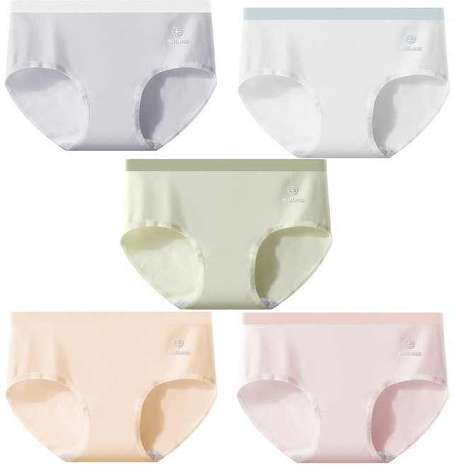 내츄럴 면팬티 순면 데일리 삼각 5P