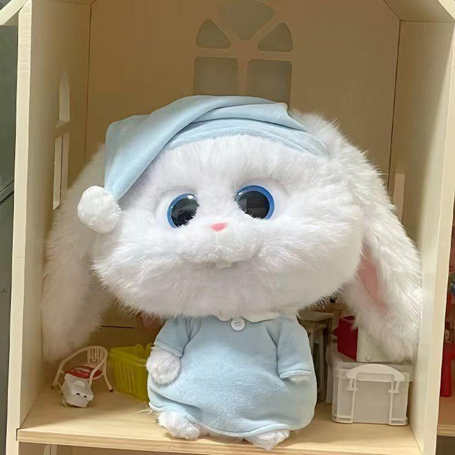 毛絨玩具 兔子玩偶公仔 可愛生日禮物娃娃 兒童愛寵大機密, 1個, 超萌小白  小兔子 40cm