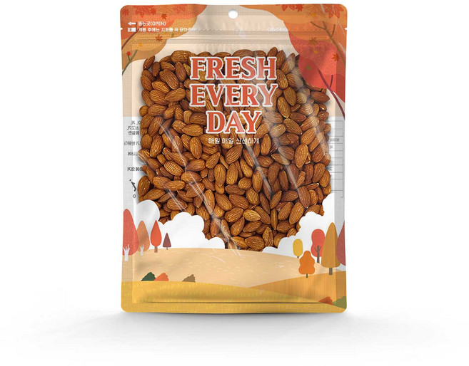 황토마을 구운 아몬드, 500g, 1개