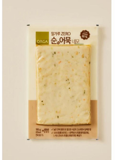 풀무원 밀가루 zero 순어묵 네모 195g 3개