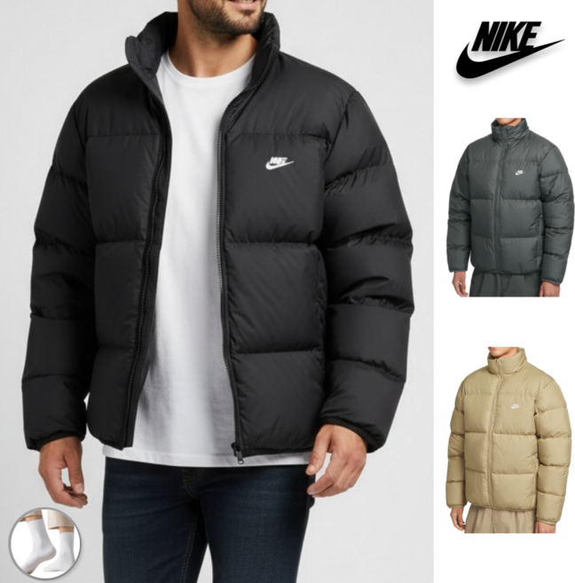 백화점정품 나이키 남성 다운 패딩 자켓 트루마씸 양말 증정